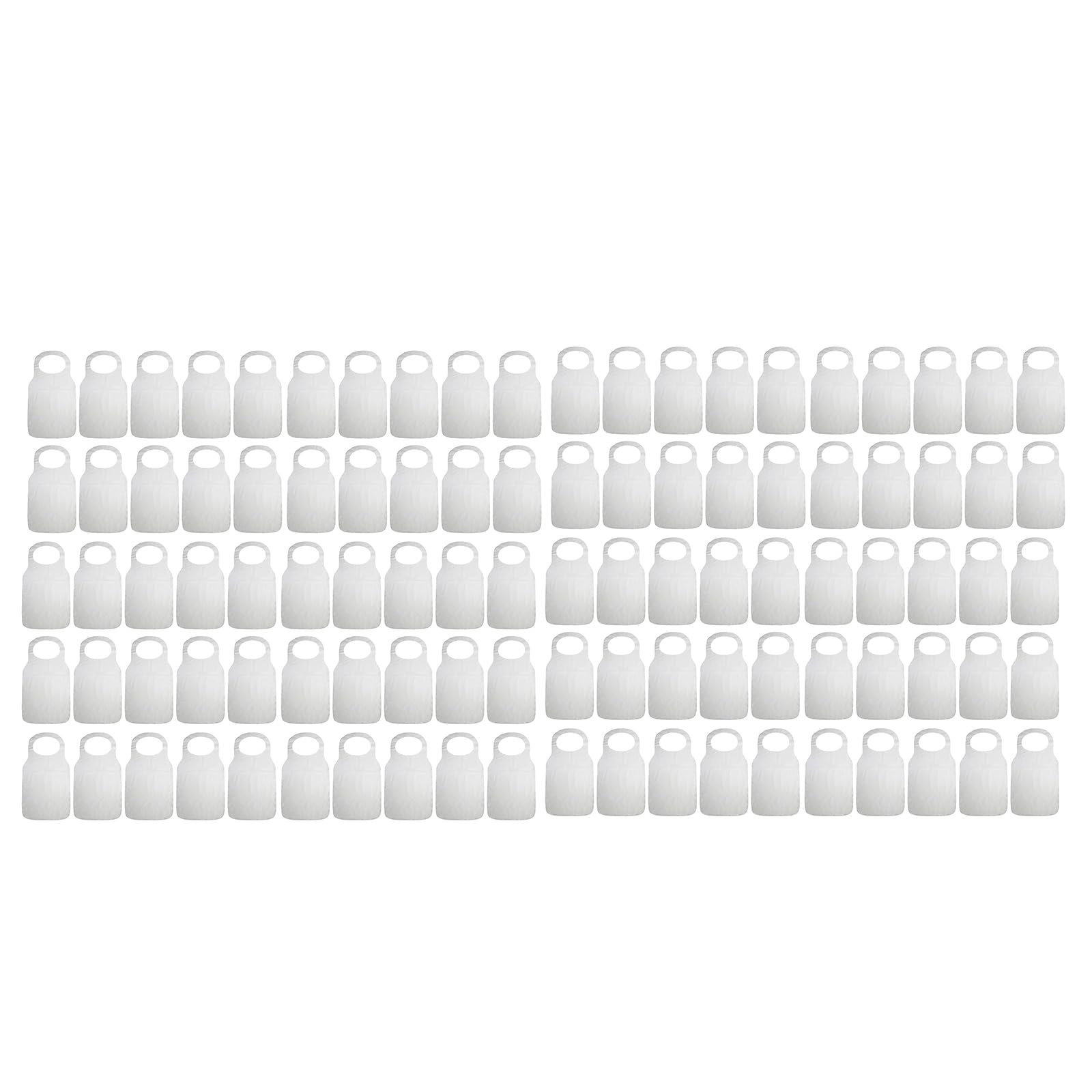 xbiez 100Pieces Disposables Adult Bibs For Eating Dining Clothing Protector Women Men Senior Citizens