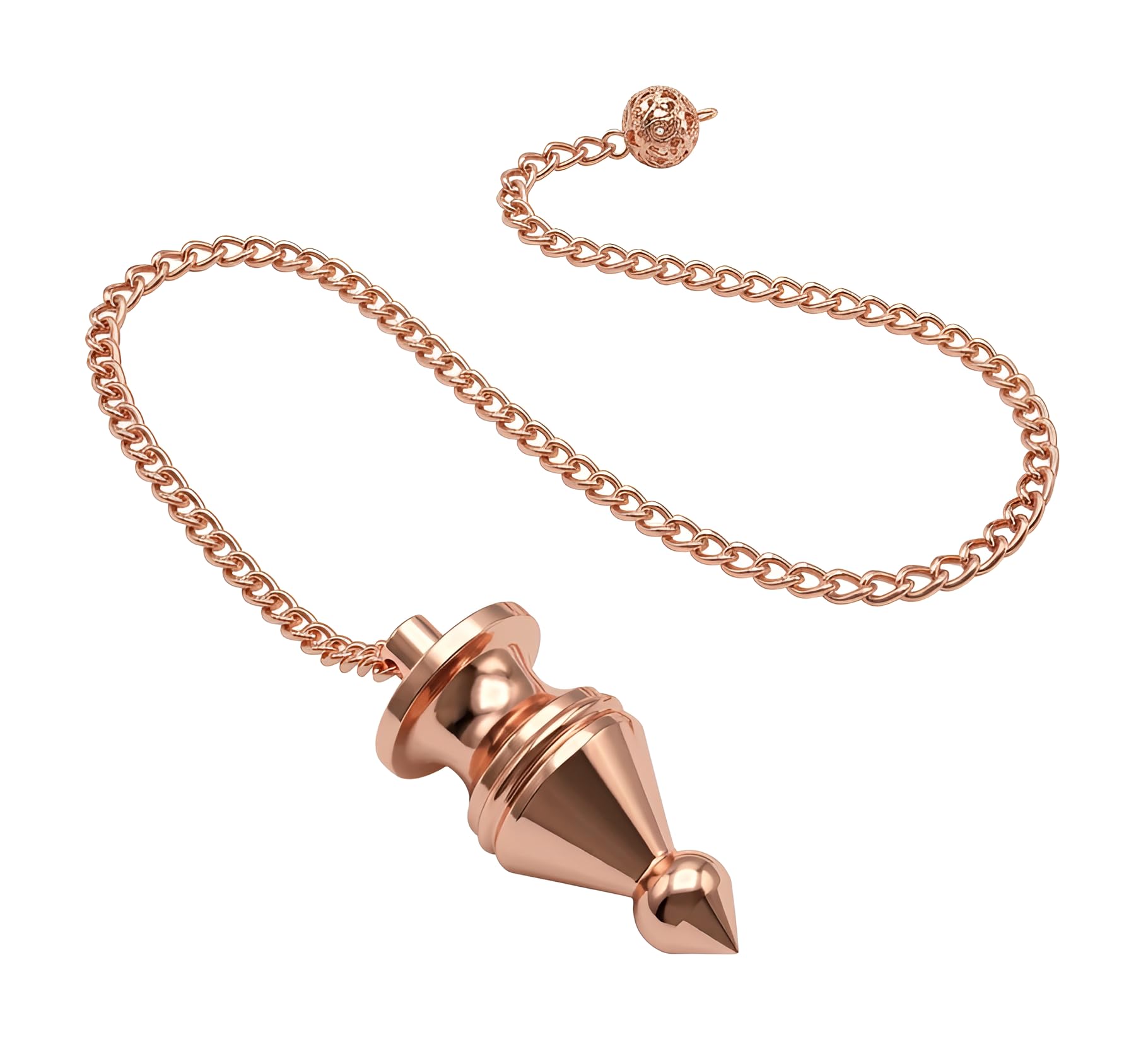 Nozzle Design Copper Pendulum for Reiki Healing, Dowsing &amp; Chakra Balancing – Balanced Meditation Tool for Divination &amp; Energy Cleansing