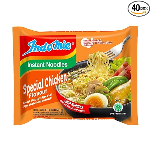 Indomie Instant Noodles Special Chicken Flavour - Pack of 40