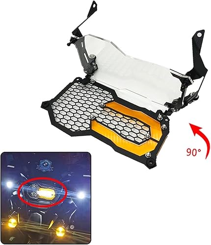 Miniatura 2 de Motorcycle Headlight Protector Grille Guard Cover for BMW R 1200 GS LC Adventure R1200 GS ADV 2014-2019 (Color  Yellow)