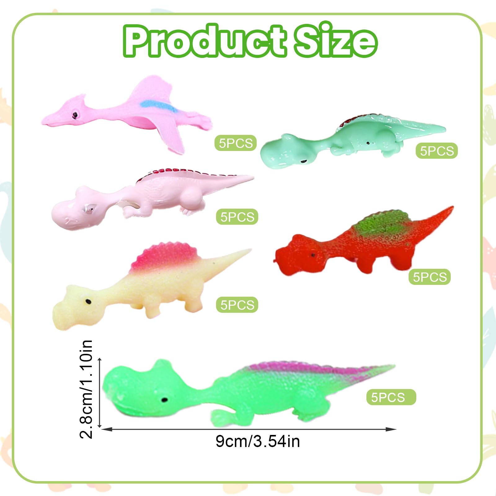 30 sztuk Dinozaur Latający Chowany Gumka, Katapulta Dinozaur Ciekawe Ugety Palce, Do Zabawki Prank Dla Dzieci Prezenty Urodziny Boże Narodzenie Wielkanoc