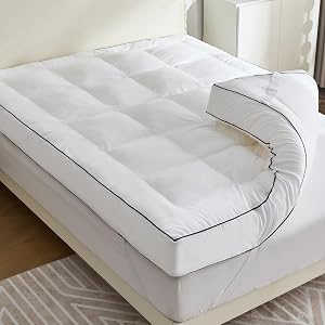 5 Inch Memory Foam Mattress Topper King for Back Pain Relief, Extra Soft Pillow Top, 2500GSM Fluffy Shredded Memory Foam Filled, 80x78 in