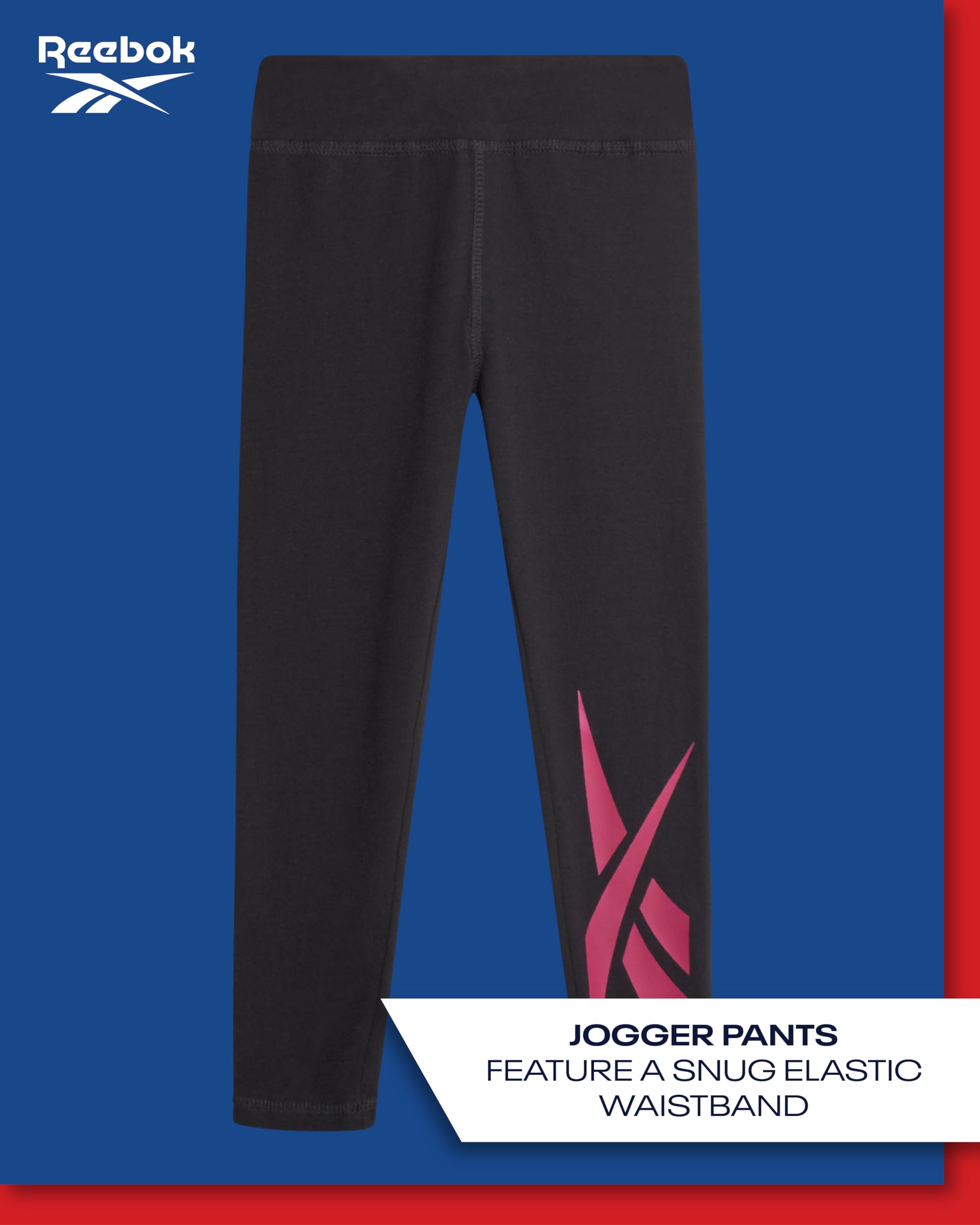 Reebok G Tod Ls Ss T Leg 3p Conjuntos de pantalones Bebé-Niñas