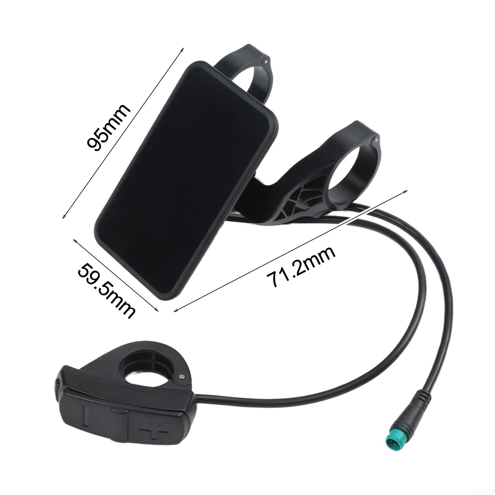 Elettrico Per Cruscotto Della Bici Display LCD con Doppio Sensore, Robusto Per Tachimetro Per Montaggio Manubrio, Kit Pannello Strumenti di Ricambio