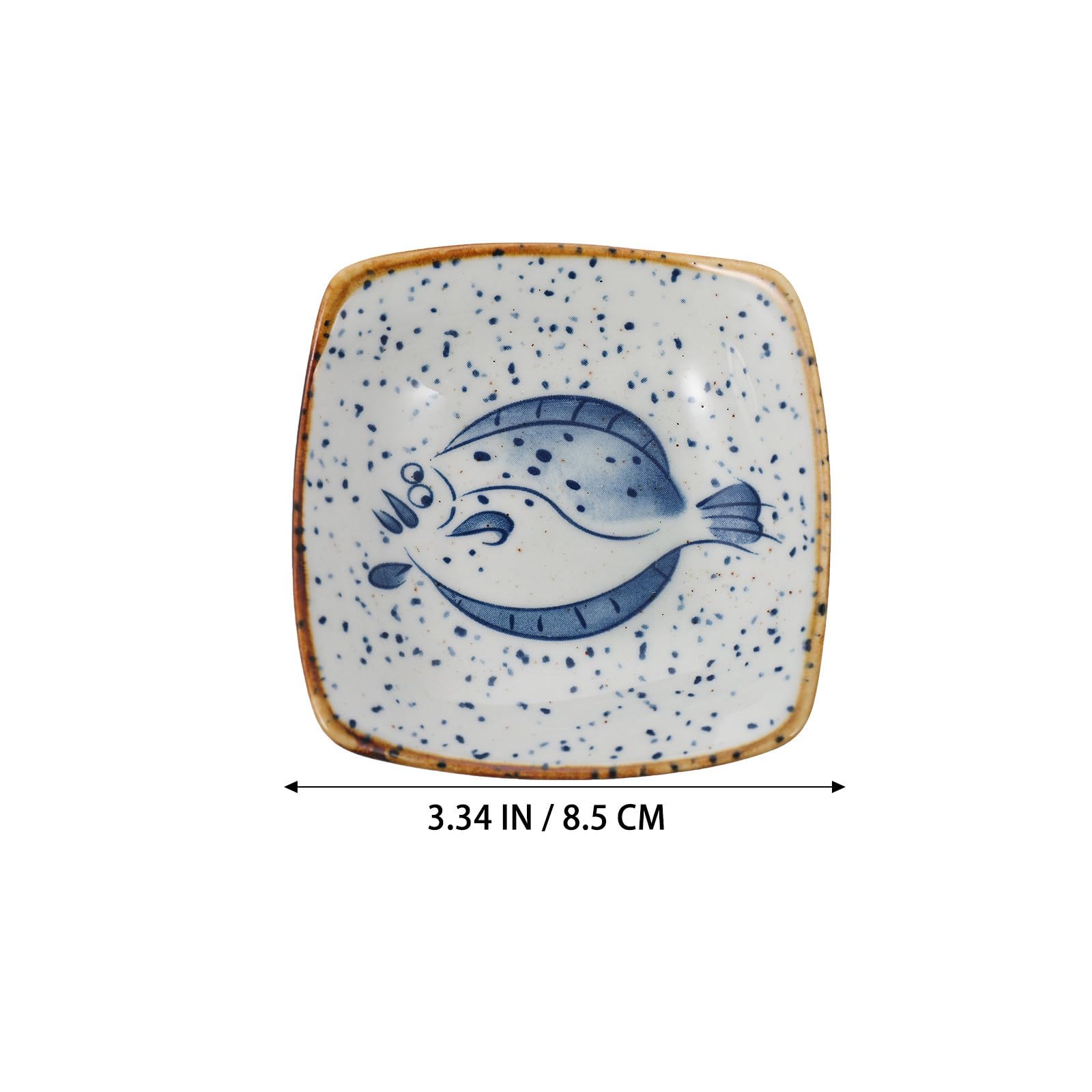 VICASKY Platos de Cerámica Varios estilos Juego de 5 para Condimentos y Aperitivos, Diseño Único y Fácil de Limpiar, Adecuado para Decoración Mesa y Cenas Reutilizable Varios estilos
