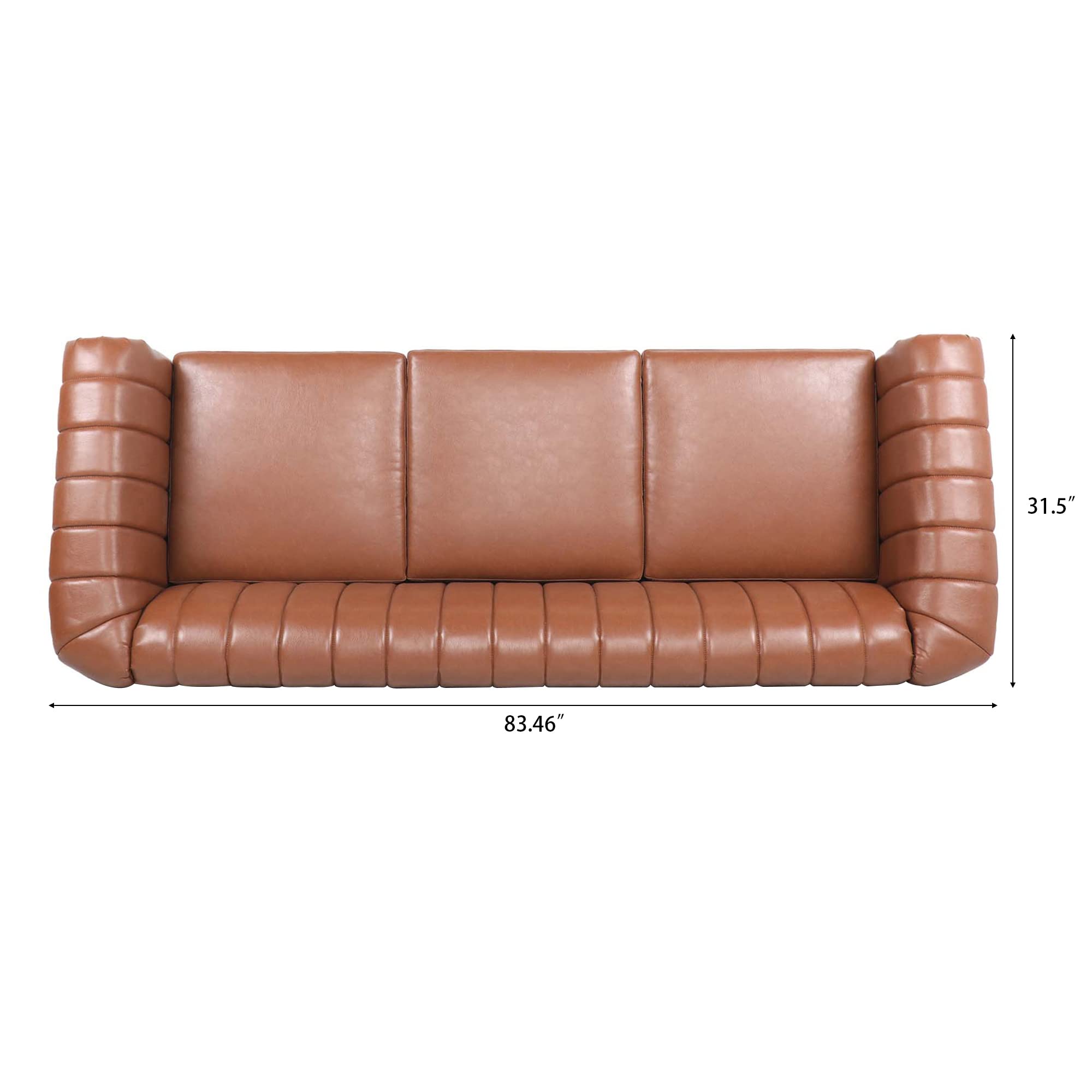 ピース　チェスターフィールド　アメリカ Amazon.com: PDNOSC 83.46in Chesterfield Sofa Leather Large Couch