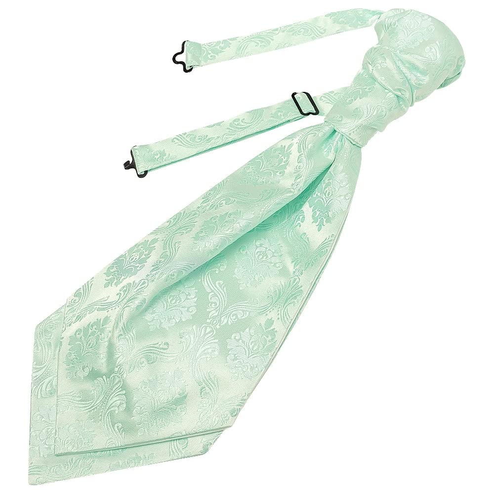 Ties R Us Men's Green Mint Paisley Cravat Tie