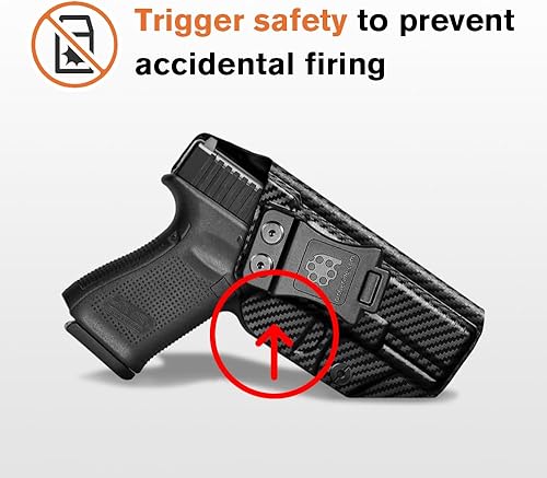 Miniatura 5 de Amberide IWB & OWB KYDEX Funda Ajuste Pistola Taurus GX4, Interior Exterior Cintura Oculta Transporte, Inclinación Ajustable & Retención