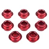 Skates - 8mm Aluminum Inline Skate Wheel Self Centering Bearing Spacer - 6pcs or 8pcs - 3 Sizes (Red 10.05mm, 8pcs)
