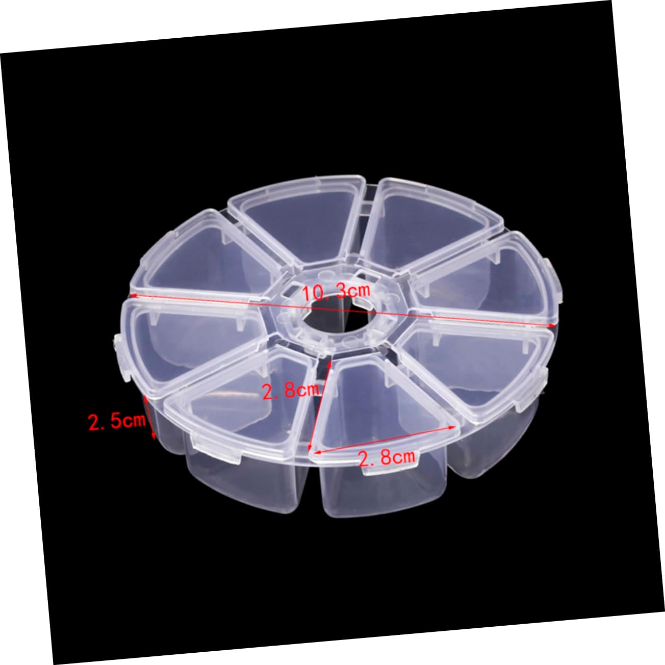 TEHAUX 12pcs Plastic Jewelry Storage Box Container for Organizing Earrings and Items and Space-saving Design for Women and Girls