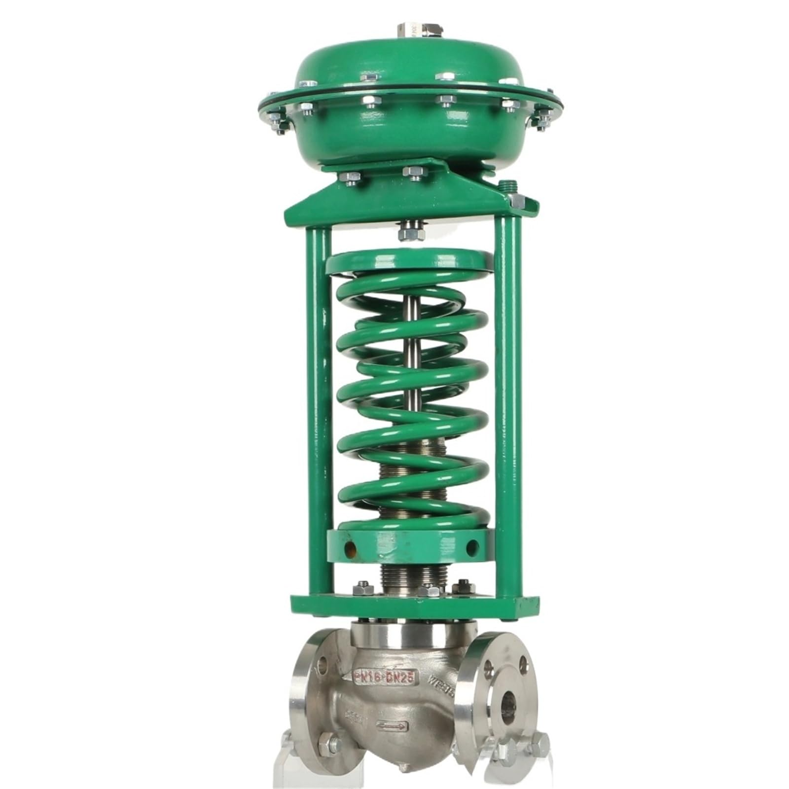 Belovek One Color Pressure Regulator Type Wcb Flanged Self Regulating Control Valve Operated