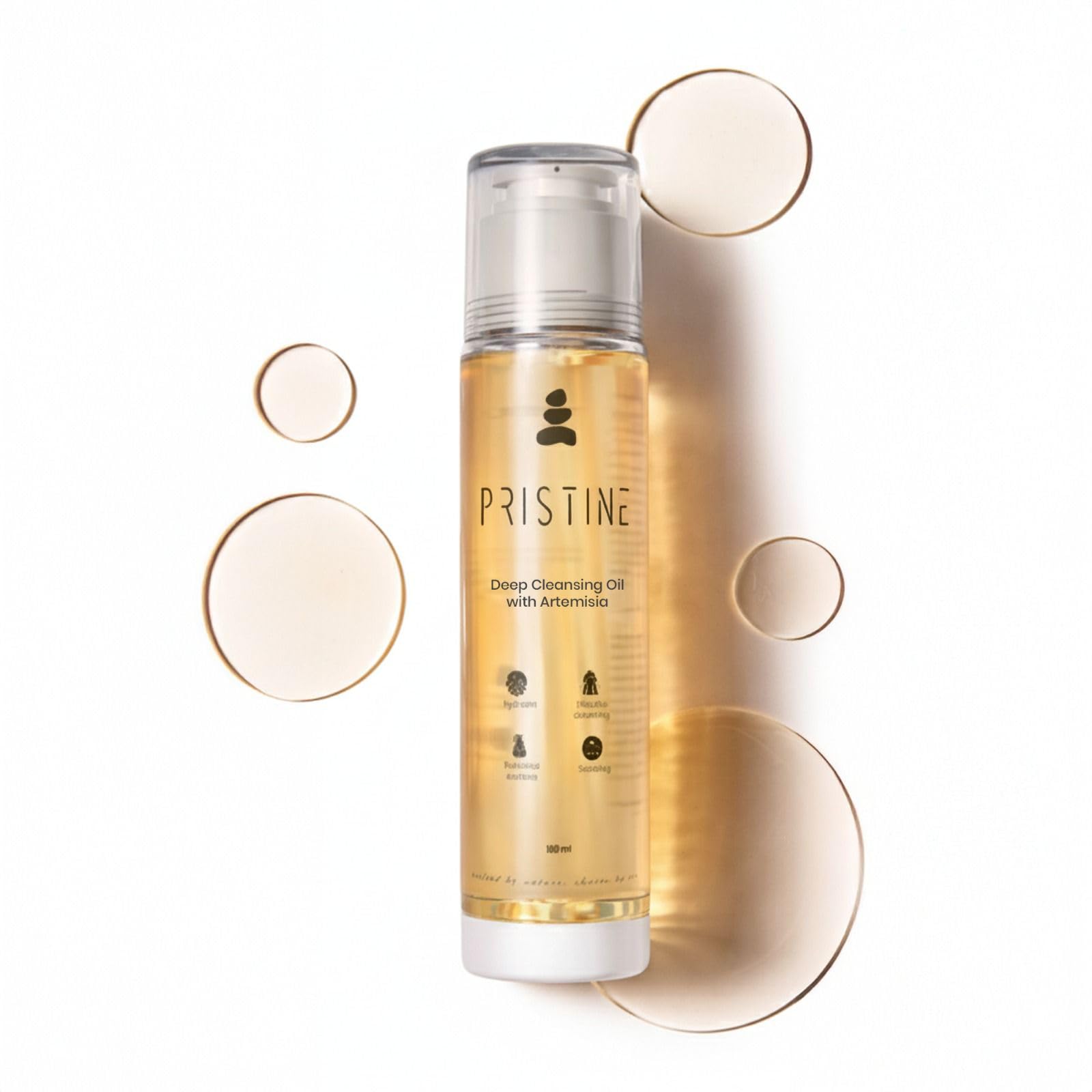 Pristine skincare Artemisia oil cleanser effective cleansing│ moisturising│ nourishing│ soothing │calming, botanical extract | 100ml-image-24