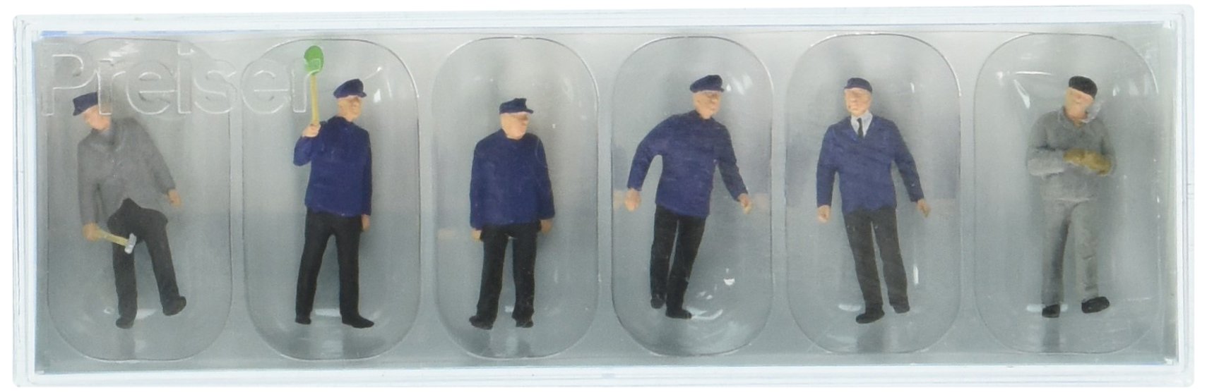 Preiser 14118 Railway Personnel Era III Package(6) HO Model Figure