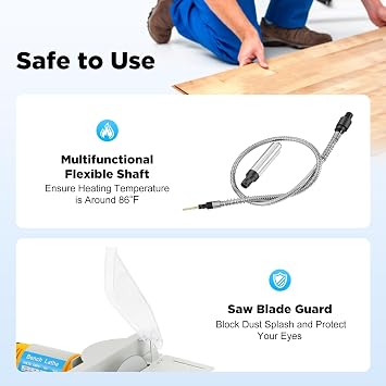 Multi-Functional Mini Table Saw, 2 in 1 Desktop Electric Saw & Lathe Machine, Benchtop Woodworking Machine for Cutting Grinding, Heating up to 30 C, 0-4mm Grinding Head