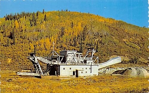 Gold Dredge On a Gold Creek Postcard