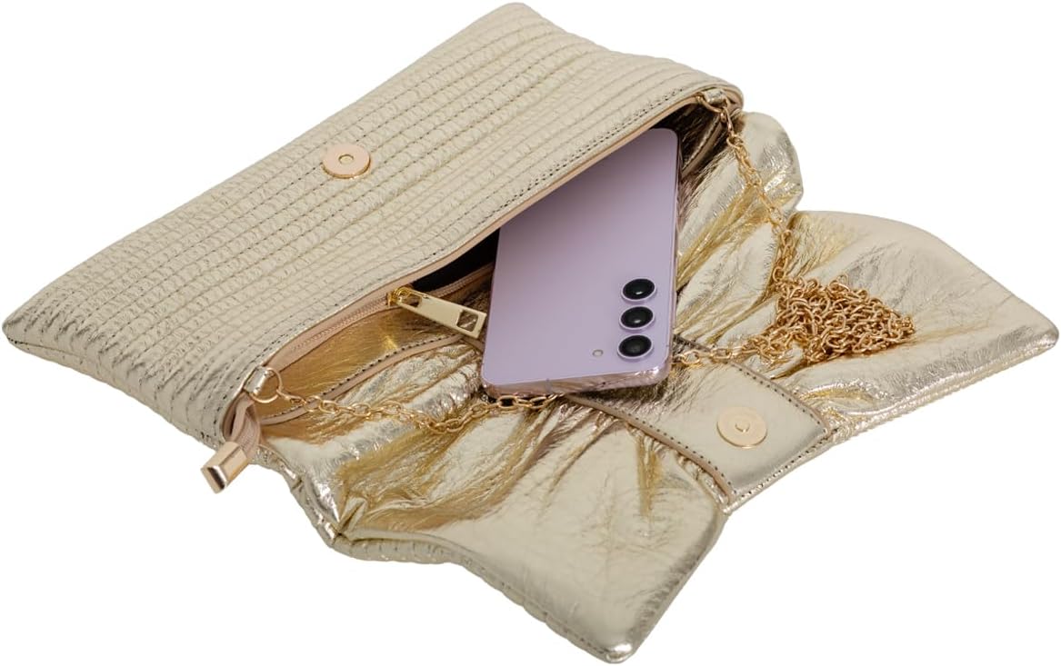 JNB Faux Leather Envelope Clutch Purse - Image 5