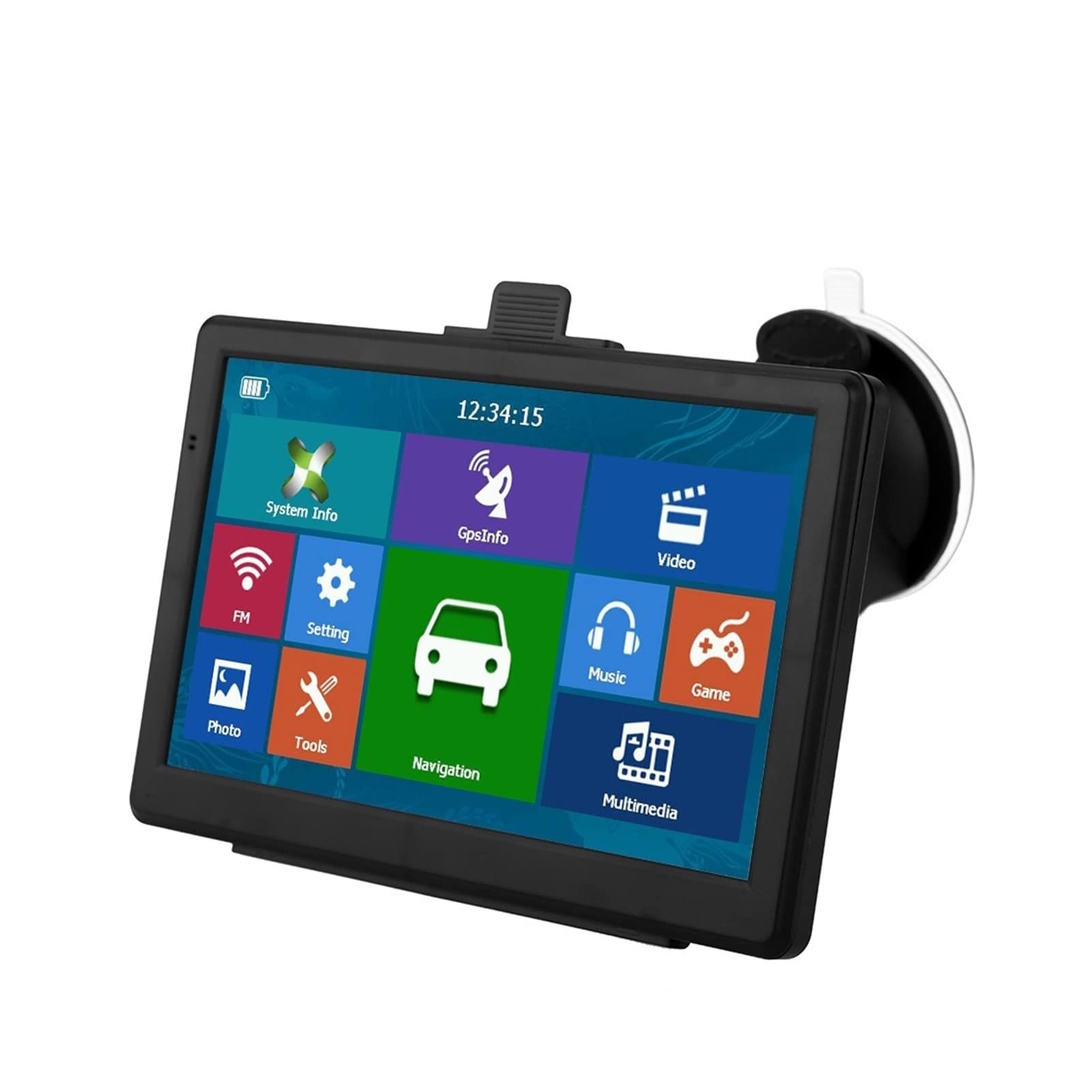 7 pollici HD. Auto GPS Navigazione sat nav 256/8 GB. Navigatori FM MP3 / MP4 Giocatori(Without Sunvisor)