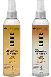 Kit Bruma Fixadora Matte e Gold Max Love - Durabilidade e Festa