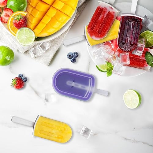 Miniatura 2 de Tovolo - Moldes apilables para paletas con palitos, paquete de 4, moldes para paletas de liberación fácil, moldes para paletas de hielo