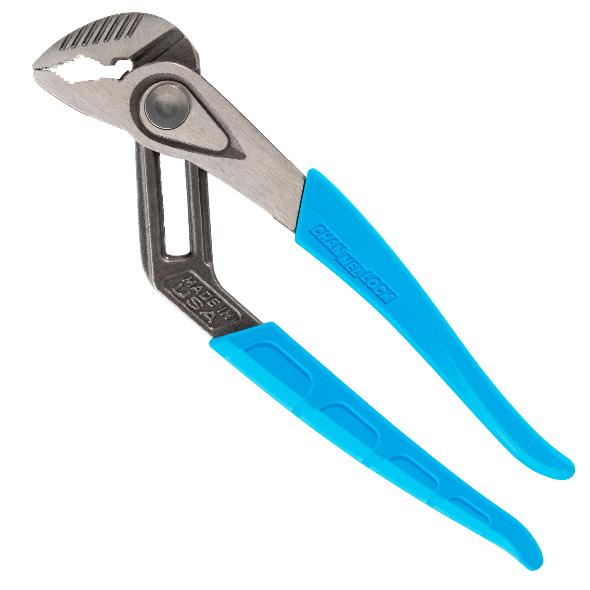 Channellock 432X 10” V-JAW SPEEDGRIP Tongue & Groove Pliers, Forged High Carbon Steel, Push Button Adjustment, Made in the USA