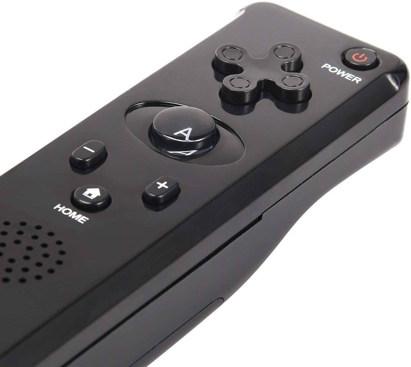 LUXMO PREMIUM Controlador Wii 2 en 1 Motion Plus 2 paquetes, mando a distancia Wii Reemplazo Mando a distancia para consola Wii Wii U con correa de muñeca (negro)