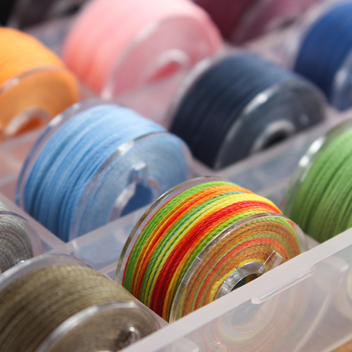 25 Rotoli Filo Cerato Colorato - Cotone Cerato 10m X 0.55mm Per Fai Da Te E Cucito - Foto 4