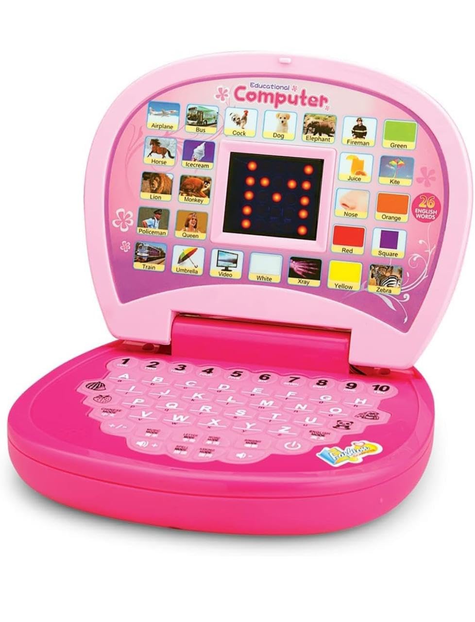 Kids Educational Laptop Toy for 3+ Years | Learning Computer with Alphabet, Words, Numbers, Music & Games | Logic & Memory Skill Development Toy for Boys & Girls