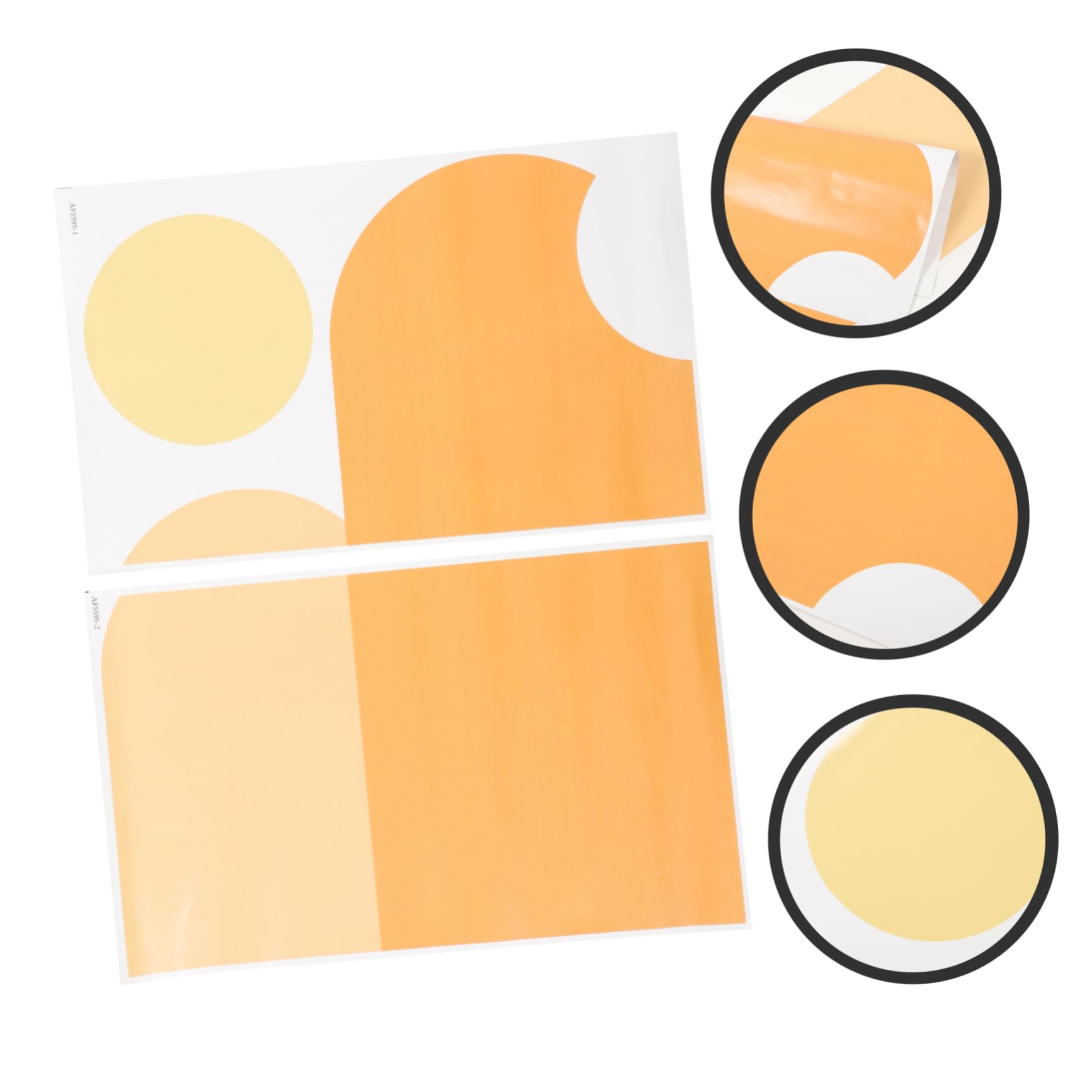 HOMSFOU 3sets Decalcomania Da Parete Geometrica Adesivo Murale Rimuovibile Per Decorazione Di Cucina Soggiorno e Camera Da Letto Design Nordic Art Per Ambienti Versatili