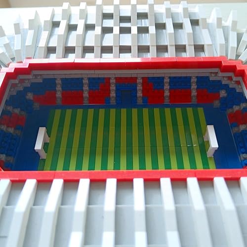Miniatura 5 de Kit de bloques de micro diamantes para estadio de fútbol de París, juguete de rompecabezas atractivo para adultos para montar un campo de fútbol