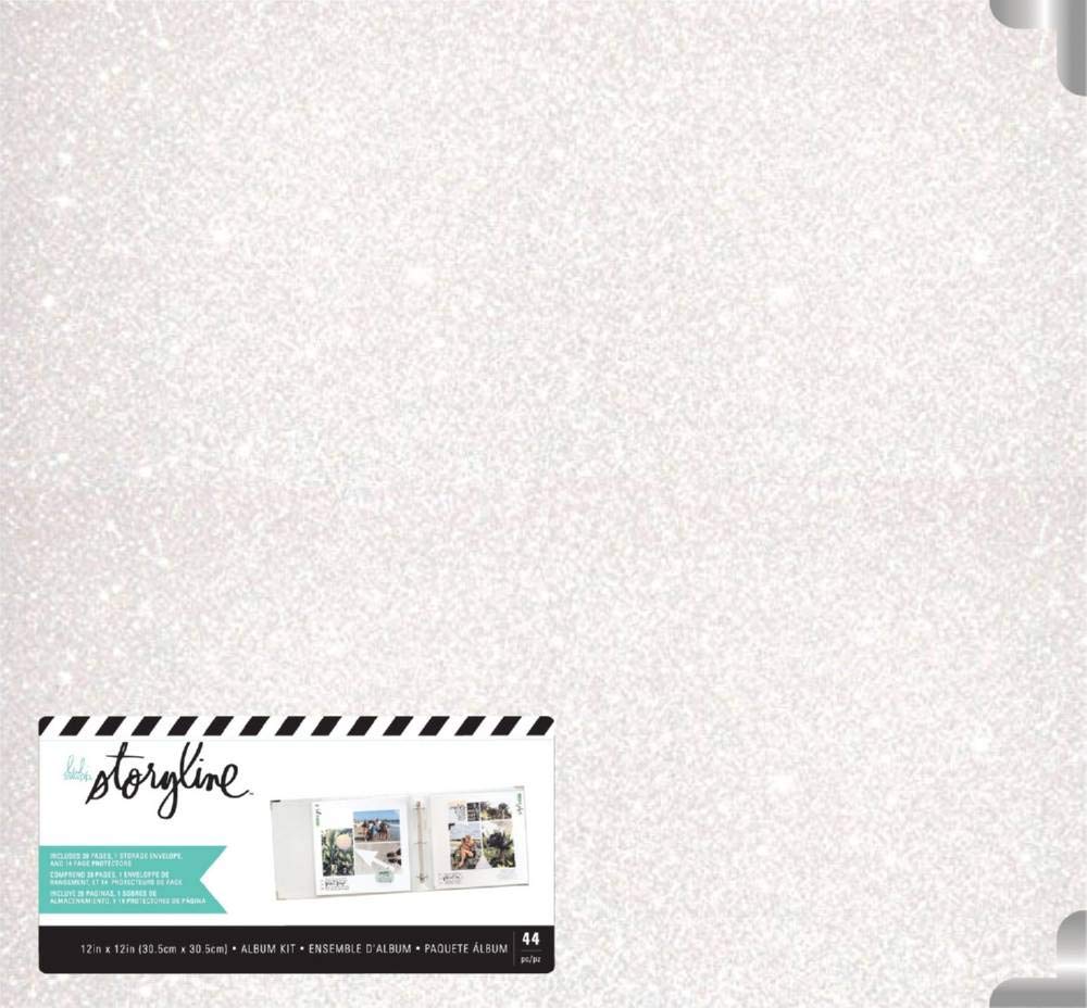 Heidi Swapp 314615 Album Storyline-12 x 12-D-Ring-Gold Glitter (44 Piece)
