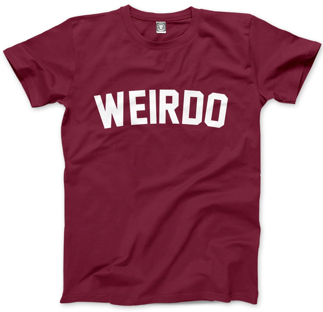 Hotscamp Men's Maroon Weirdo Unisex T-Shirt - XX-Large