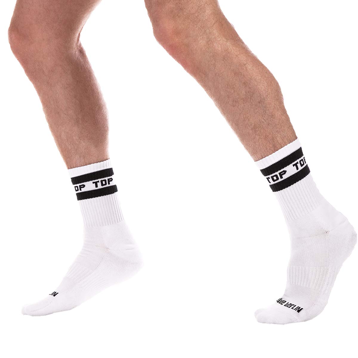 Barcode BerlinBarcode Berlin Identity Football White Black Top Gym Socks - White