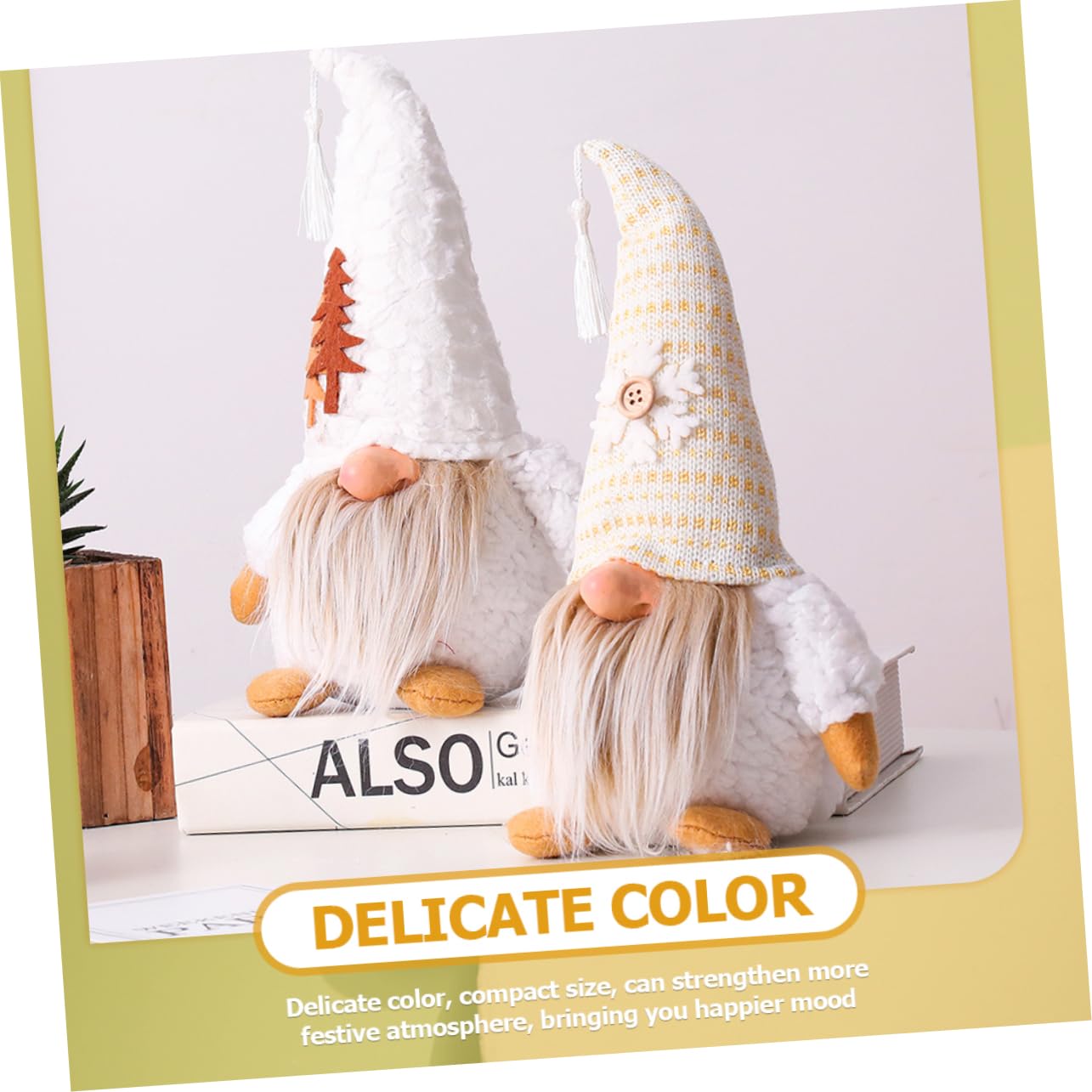 TOPBATHY 5St GNOME Schmuckstücke Weihnachtszwerge Wichteldekorationen für Zuhause draußen weihnachtsdeko weihnachtsgnom weinachtsgeschte Ornament Zwerg Dekoration Zwerg Stoff Weiß
