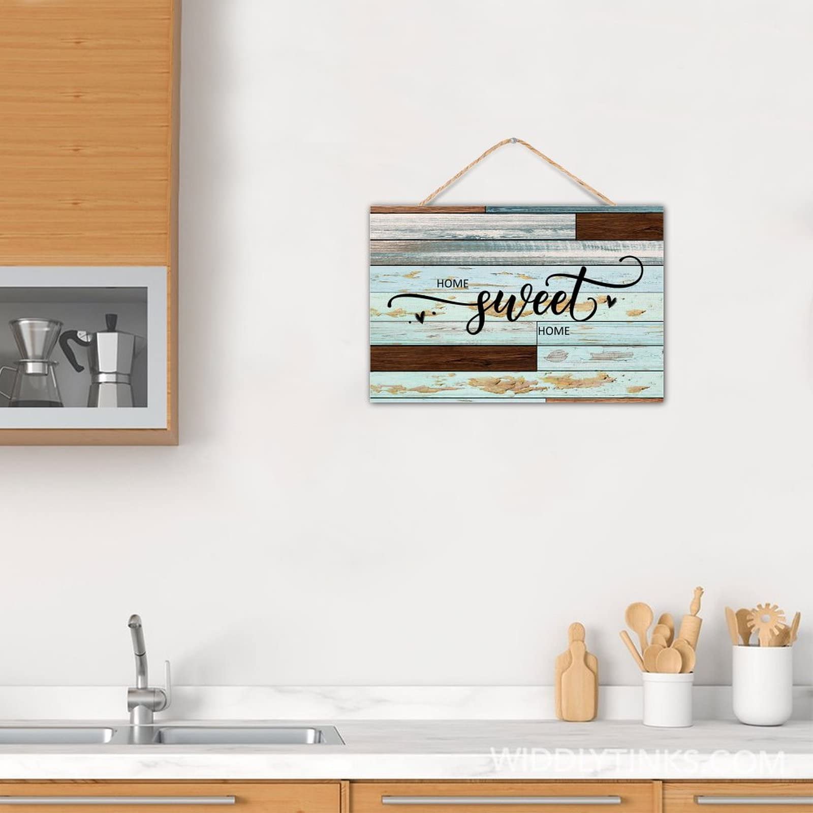 Arte murale in legno con cornice / Decorazione per la casa minimalista