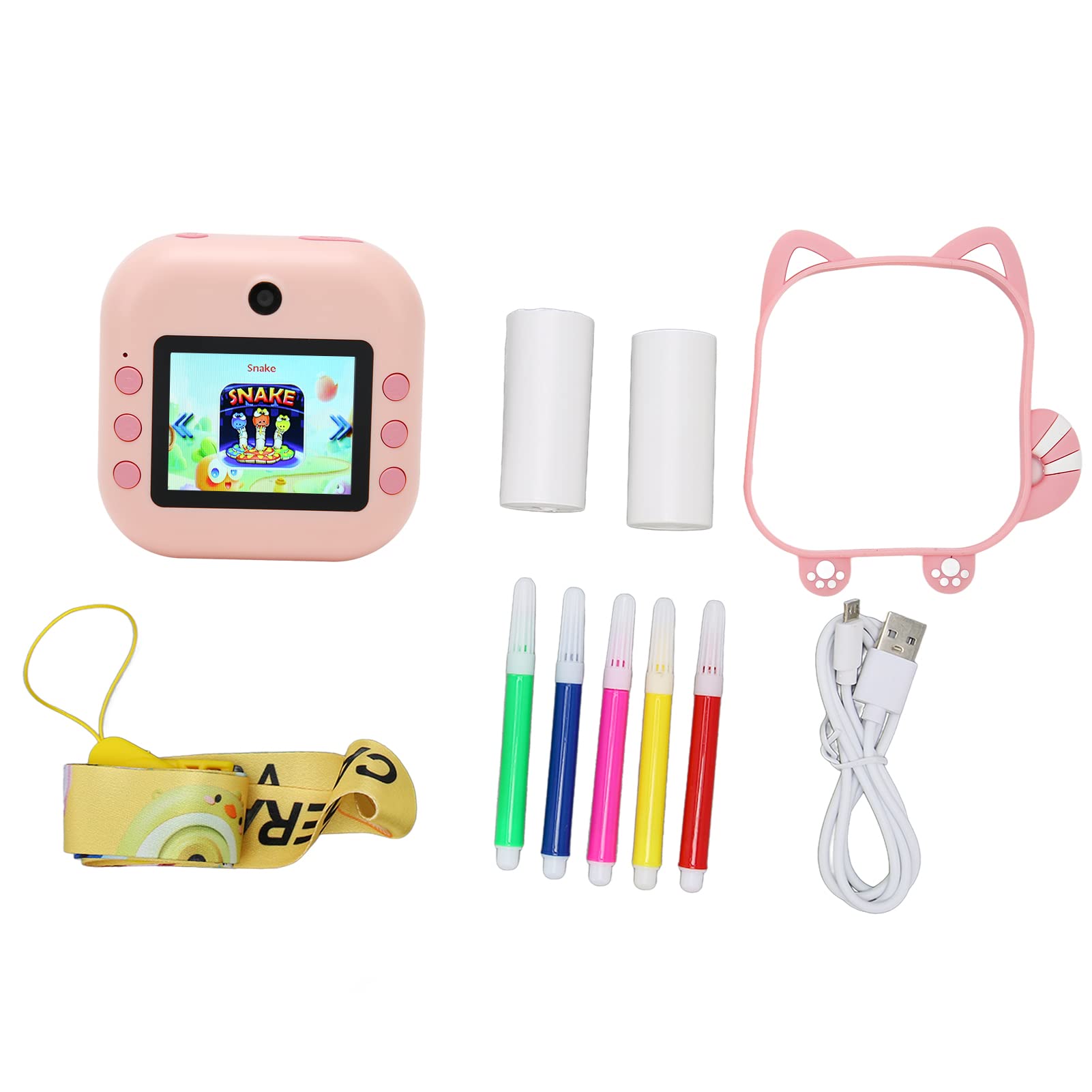 Tyenaza Instant Print Camera, 2.4 Inch Screen, 48MP Video, 1080P, 8X Digital Zoom, Thermal Printing, Digital Camera for Kids (Pink)-picture-25