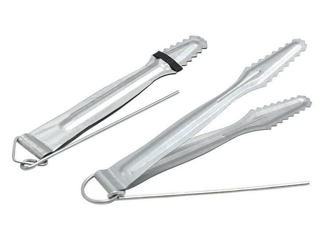 3PCS Shisha Hookah Accessories Shisha Nargila Colas Tongs Nargill hookah Tong 112MM Long Clips Silver