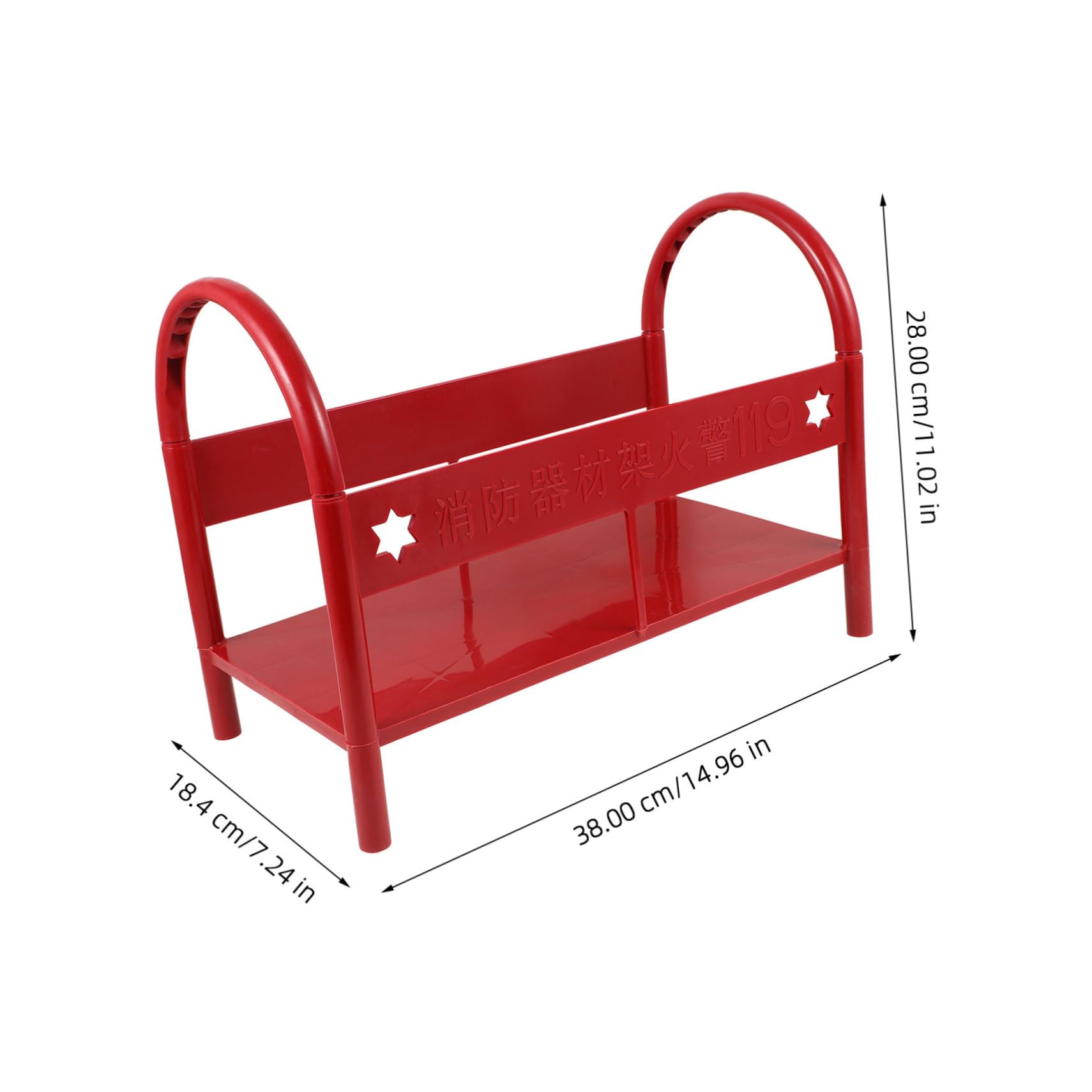 PRETYZOOM Soporte de Extintor de Incendios de Plástico Práctico y Versátil para Extintores Pequeños de 3-5 Kg, Base para Extintor Adecuado para Varios Escenarios