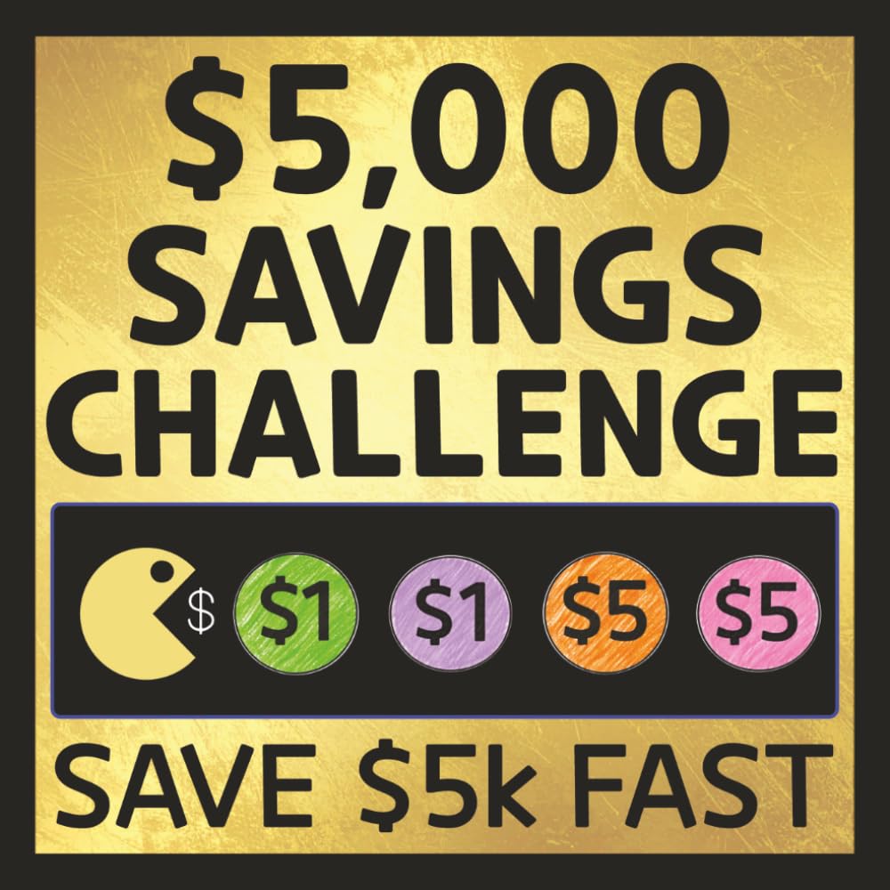 $5,000 Savings Challenge: A Gamified Money Planner to Save $5K With Easy $100 Goals