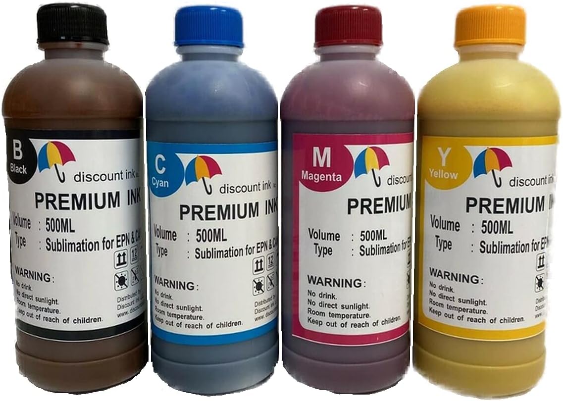 InkPro 500ml Universal Sublimation Bulk Refill Ink Bottles