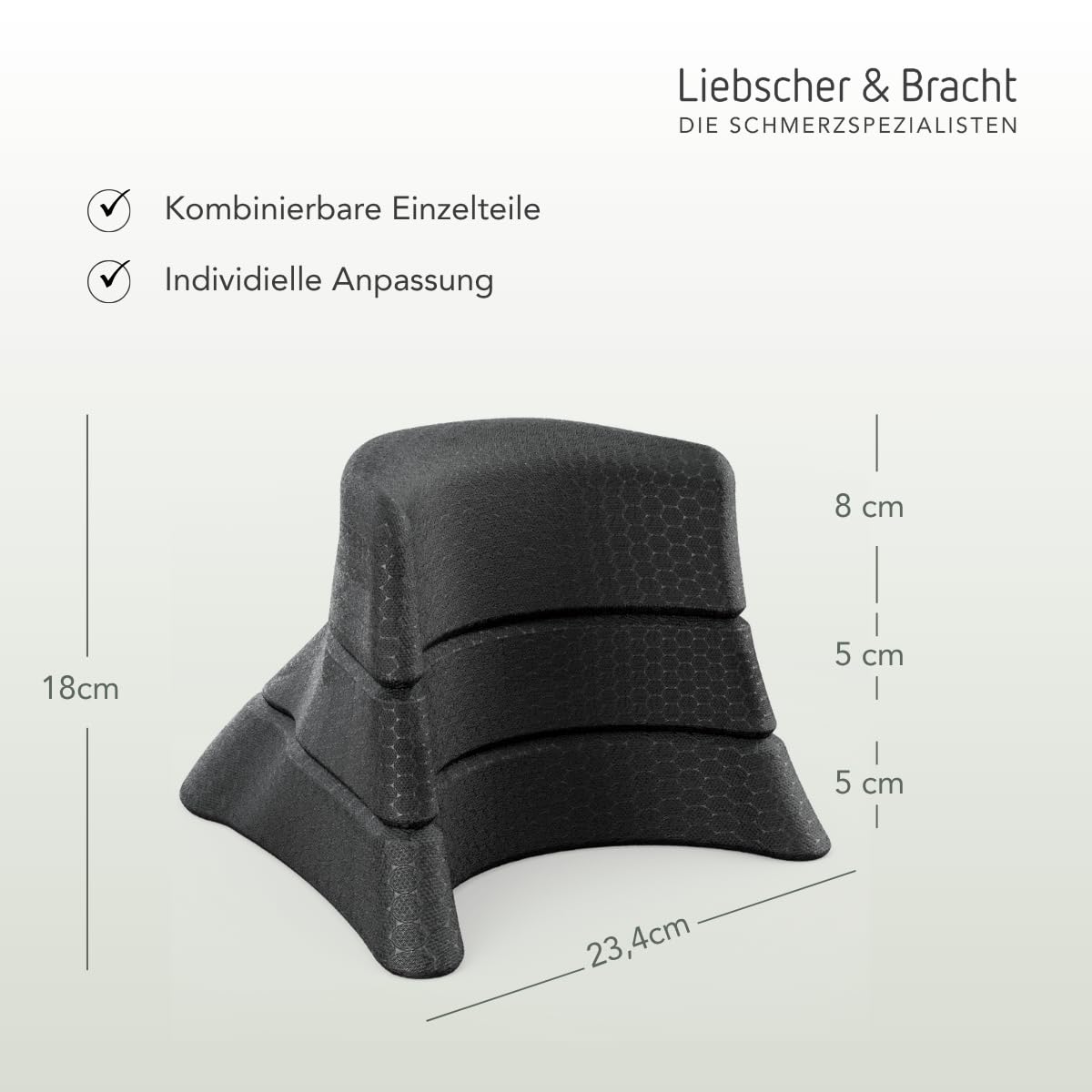 Liebscher & Bracht Salviette per il collo originale, per il supporto in caso di emicrania, vertigini, collo e mal di testa, estensore per il collo con esercizi nell'app, prodotto in Germania