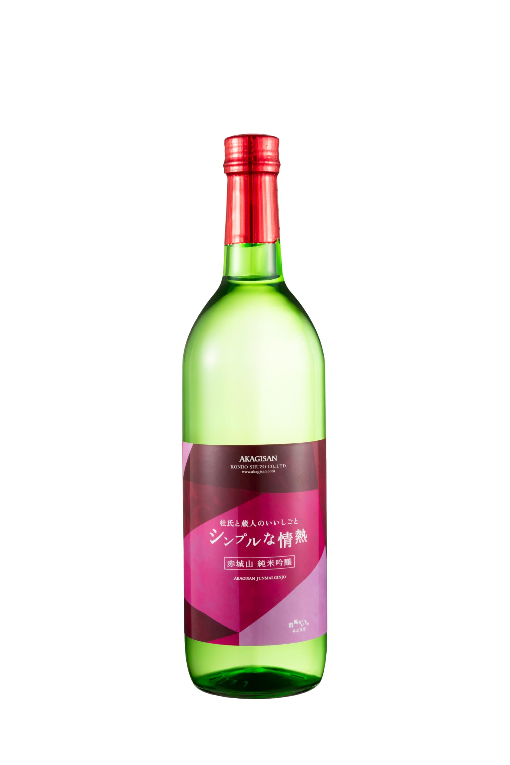 Amazon.co.jp: 赤城山 純米吟醸 シンプルな情熱 720ml : 食品・飲料・お酒