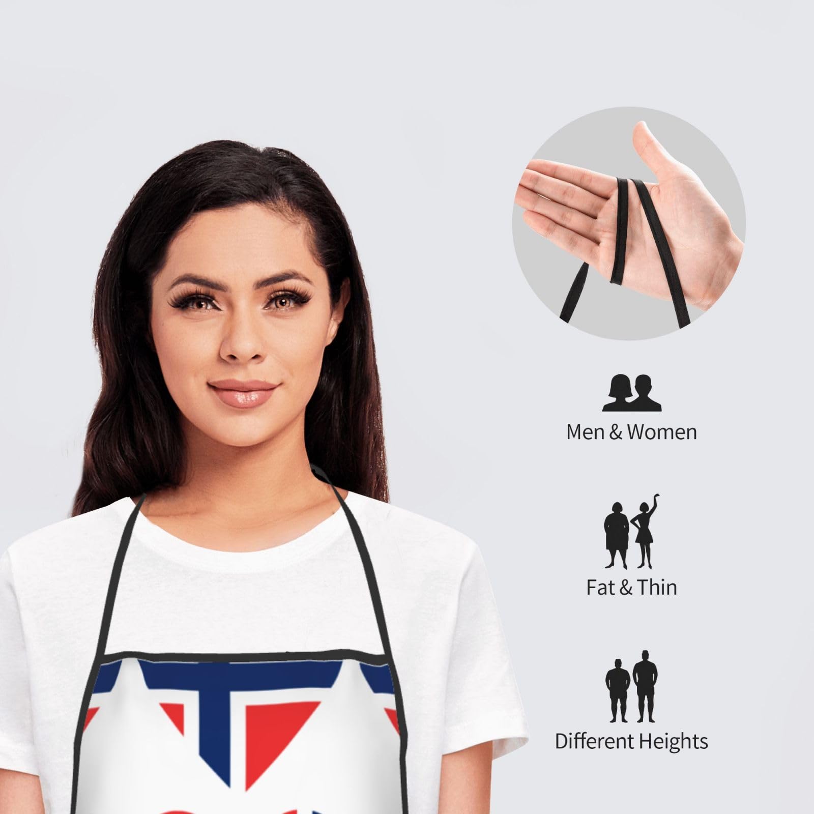 Tablier de cuisine unisexe avec drapeau écossais pour homme et femme