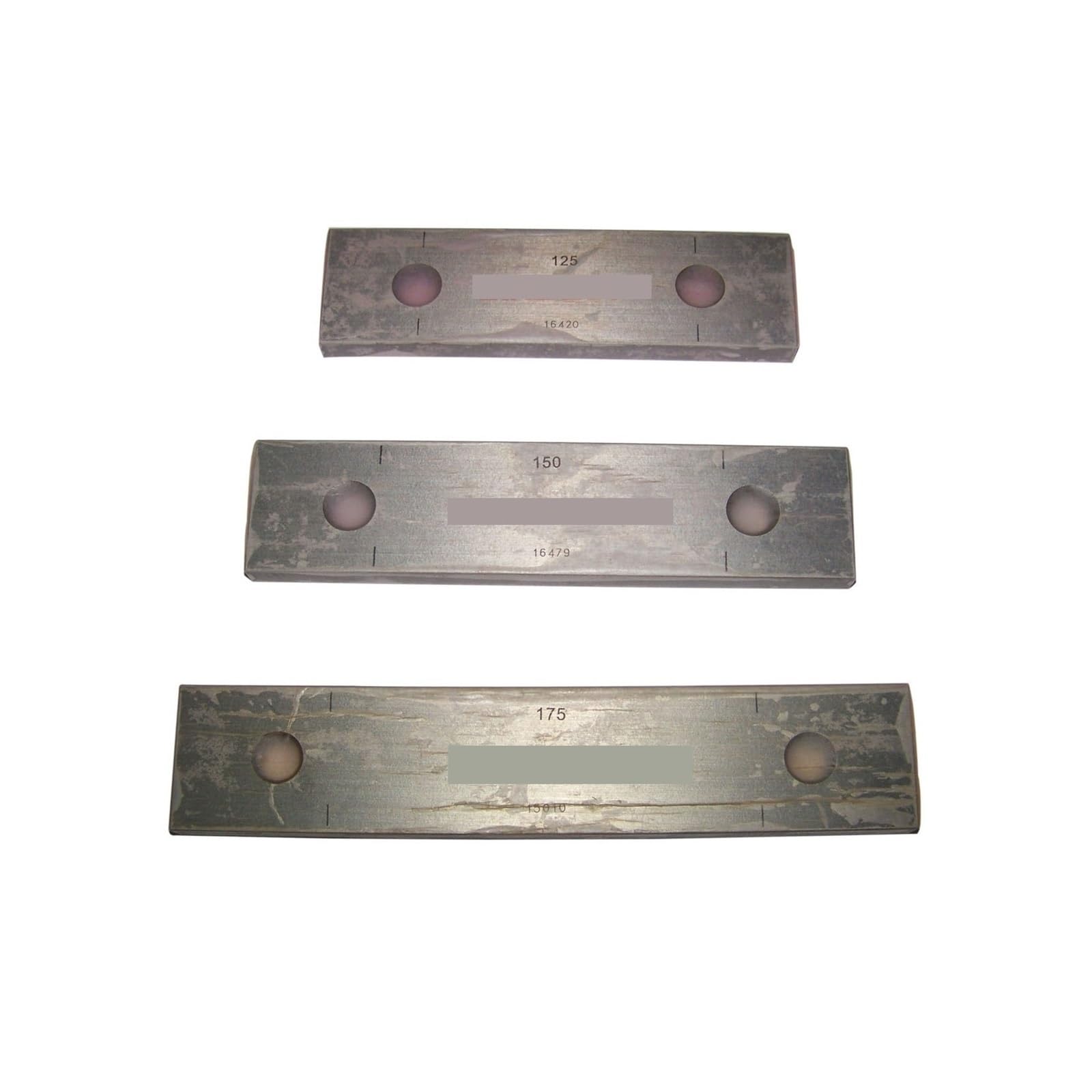 Zestaw wzorców blokowych, 125-500 mm, 8 szt., klasa 0, klasa 1(1 Grade)