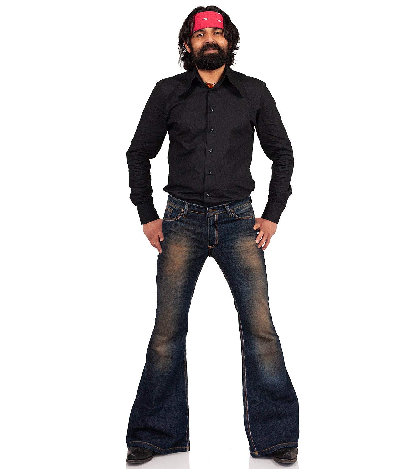 Comycom 70er Jahre Look Jeansschlaghose Star Gringo