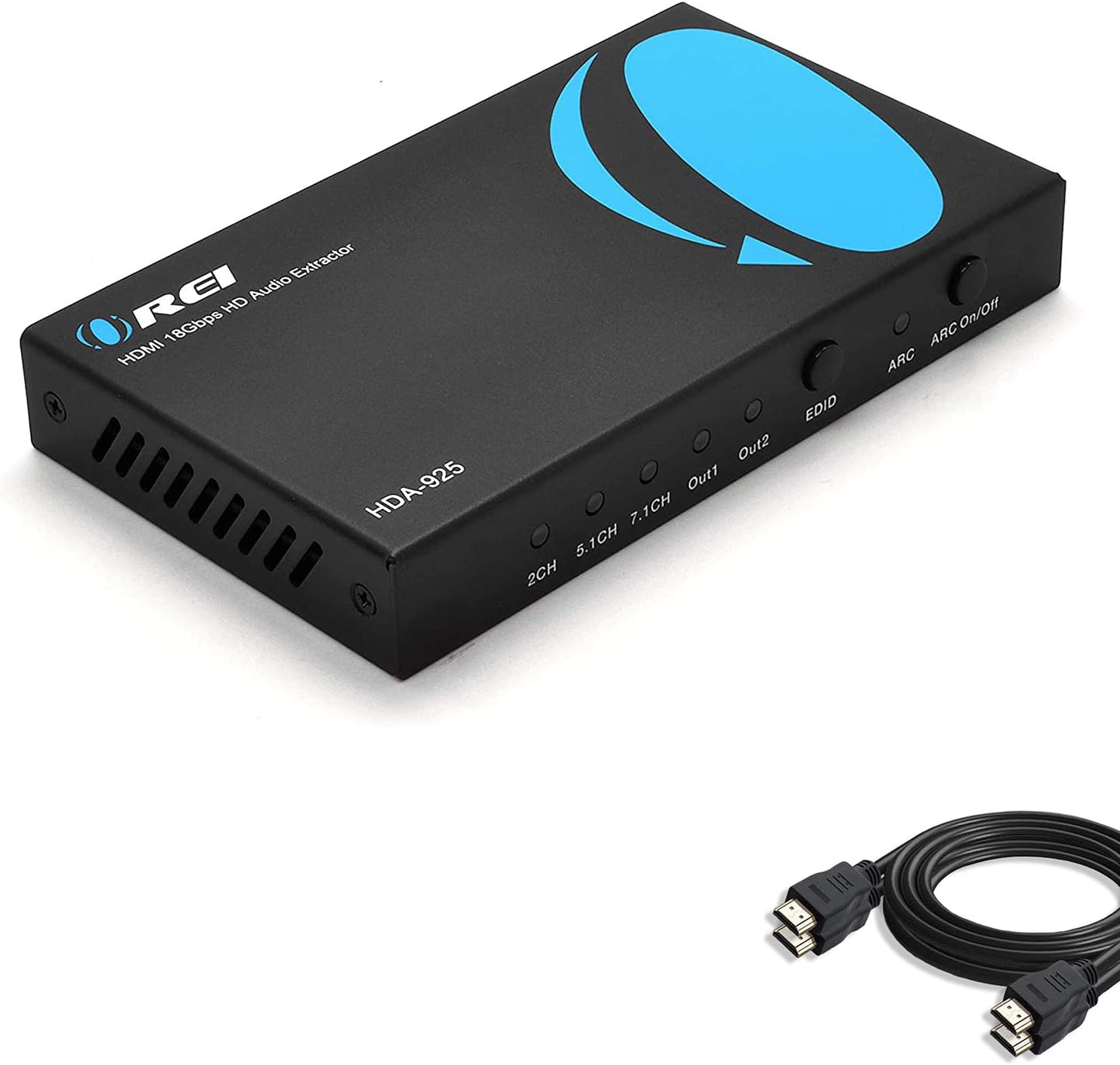 4K 18Gbps 2.0 Audio Converter Extractor by with 2Pack 6ft HDMI Cable OREI with