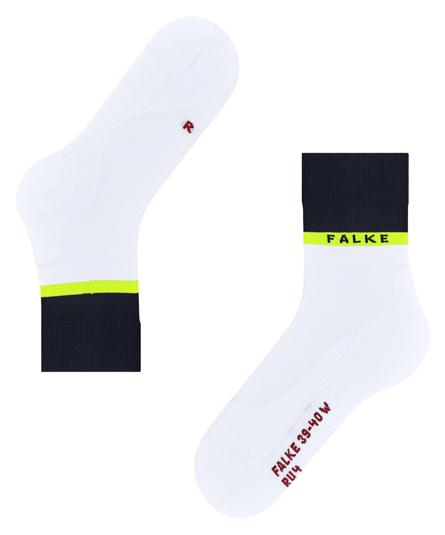 FALKE femme RU4 Endurance Compression chaussettes de course rembourrage léger anti-ampoule véganes pour marathon running respirantes séchage rapide coton fil fonctionnel 1 paire