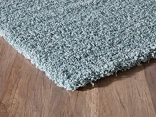 Image of Urban Modern Decor Features 4x6 Feet Modern Soft Shaggy Carpet Thick, Fluffy & 2 inch Pile Shag Rug for Your Kids Room, Bedroom & Livingroom(4x6 feet, SkyBlue Plain)