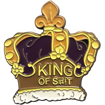 Amazon Com Rick S King Of Poop Crown Official Season Four Collectible Pin Clothing