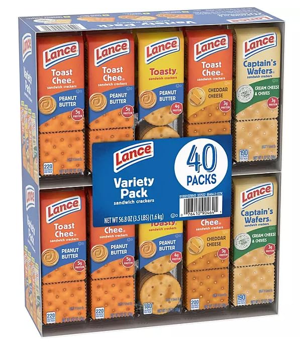 Lanc'e Variety Pack Sandwich Crackers, 40 pk.