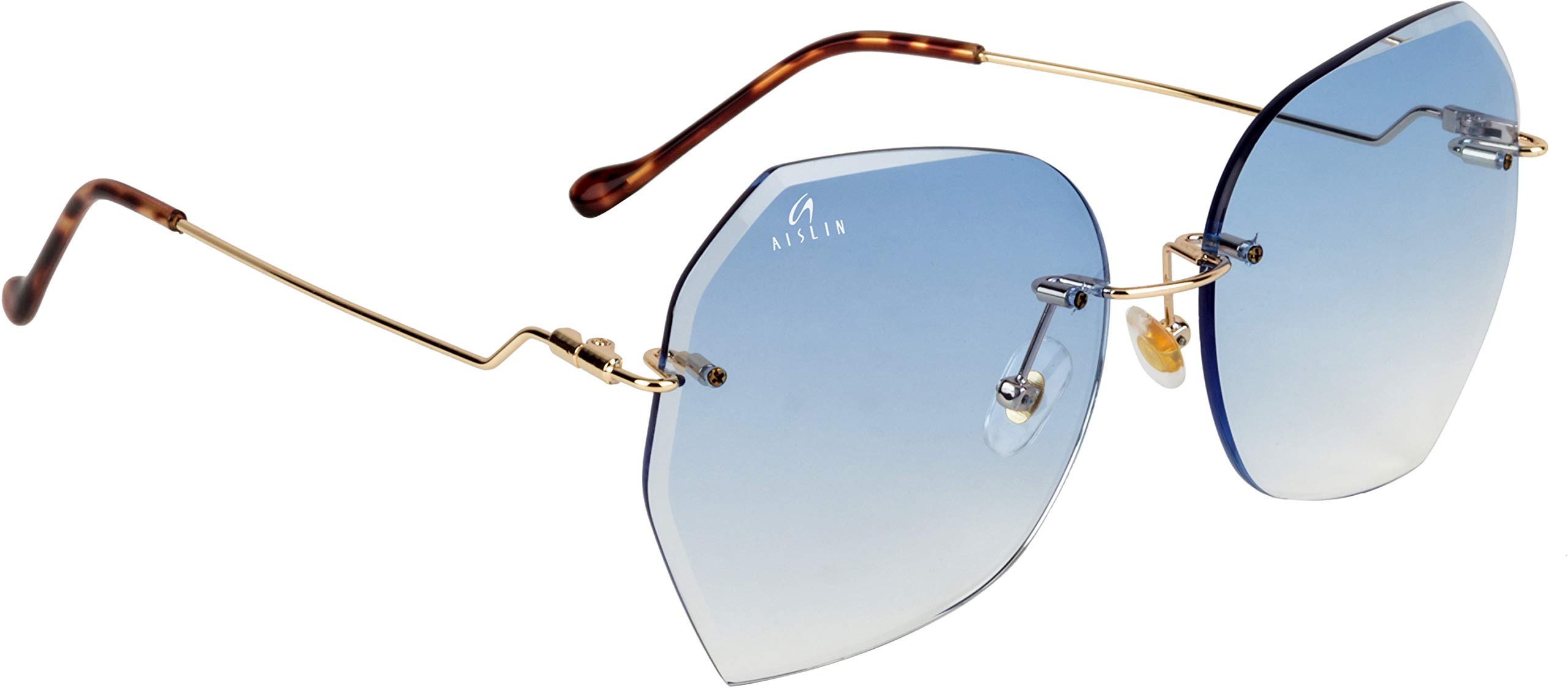 Aislin Uv Protected Over Sized Round Sunglasses For Women Medium